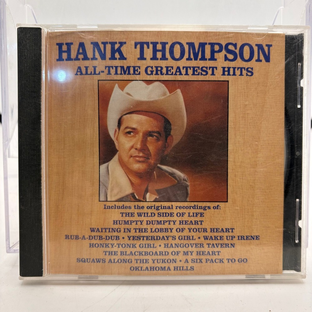 Hank Thompson All-Time Greatest‎ Hits CD Curb Records D2-77329 Country Music